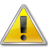 Yellow warning icon image